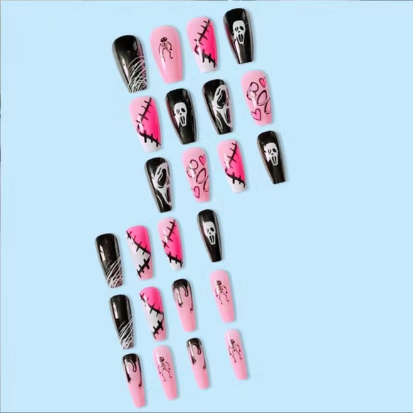 Scream Horror Movie Coffin Press On Nails - Picture 6 of 8